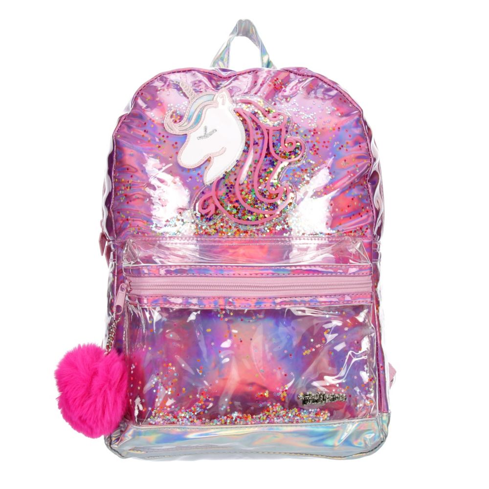 Pink Skechers Girls Confetti Unicorn Backpack, Backpacks