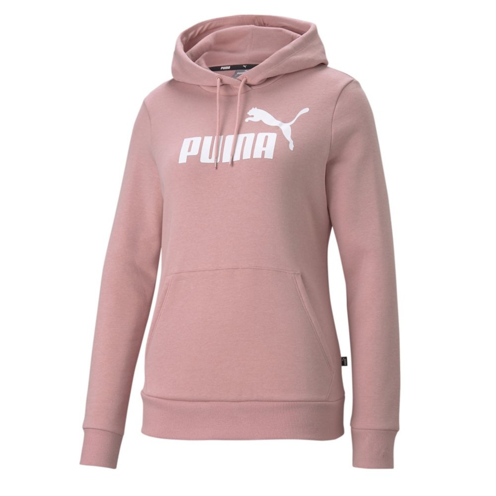 Puma Womens Essential Logo Hoodie - Pink