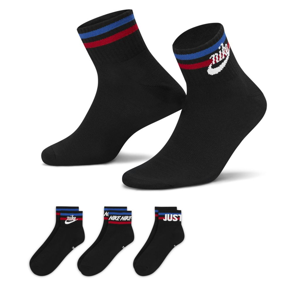 Men's nike outlet black quarter socks