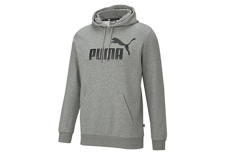 Grey Mens Essential Logo Hoodie | Puma | Rack Room Shoes