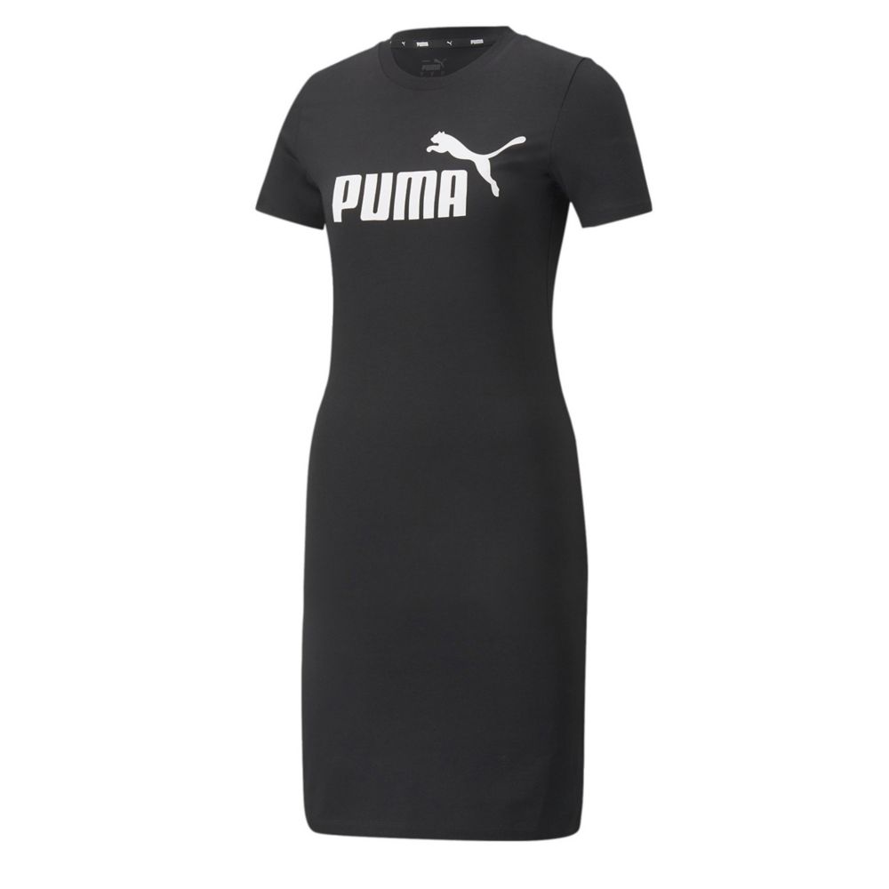 Black Womens Essential Slim T-shirt | Puma Shoes Rack | Room Dress