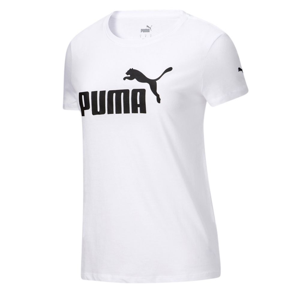 Black Womens Essential Logo T shirt Puma Rack Room Shoes