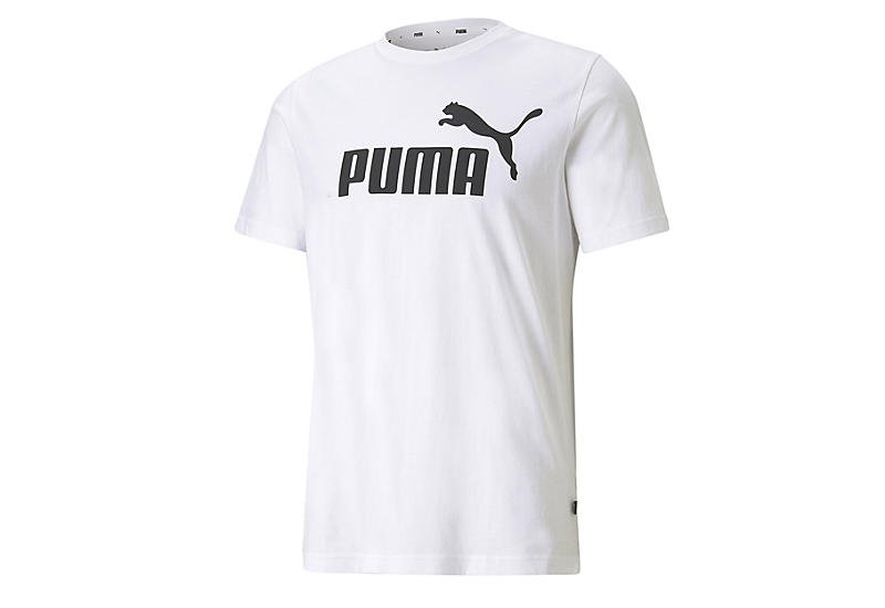 White Mens Essential Logo T-shirt | Puma | Rack Room Shoes