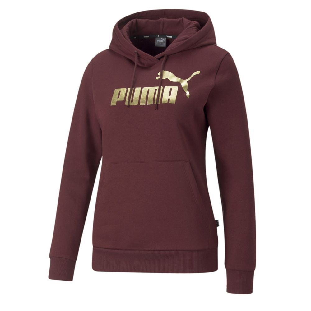 Burgundy Puma Womens Essential Logo Hoodie | Womens | Rack Room Shoes