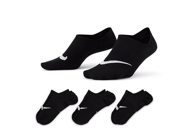 Black Womens Lightweight Liner Socks 3 Pairs | Nike | Rack Room Shoes