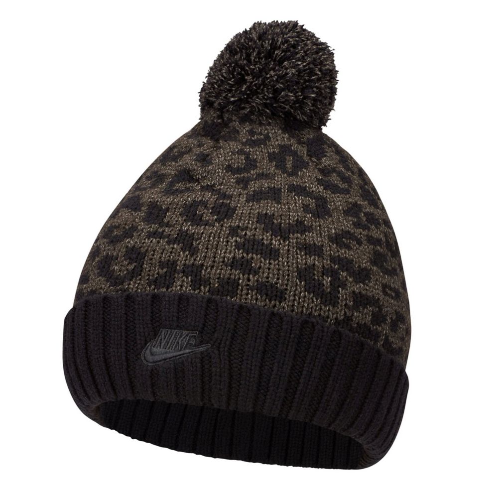 Black Nike Unisex Cuff Pom Futura Animal Beanie | Accessories