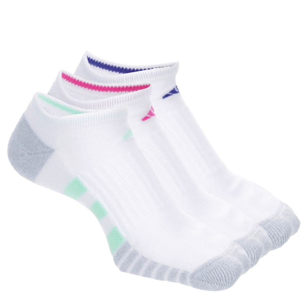 White Adidas Womens Cushioned 3.0 No Show Socks 3 Pairs | Accessories |  Rack Room Shoes