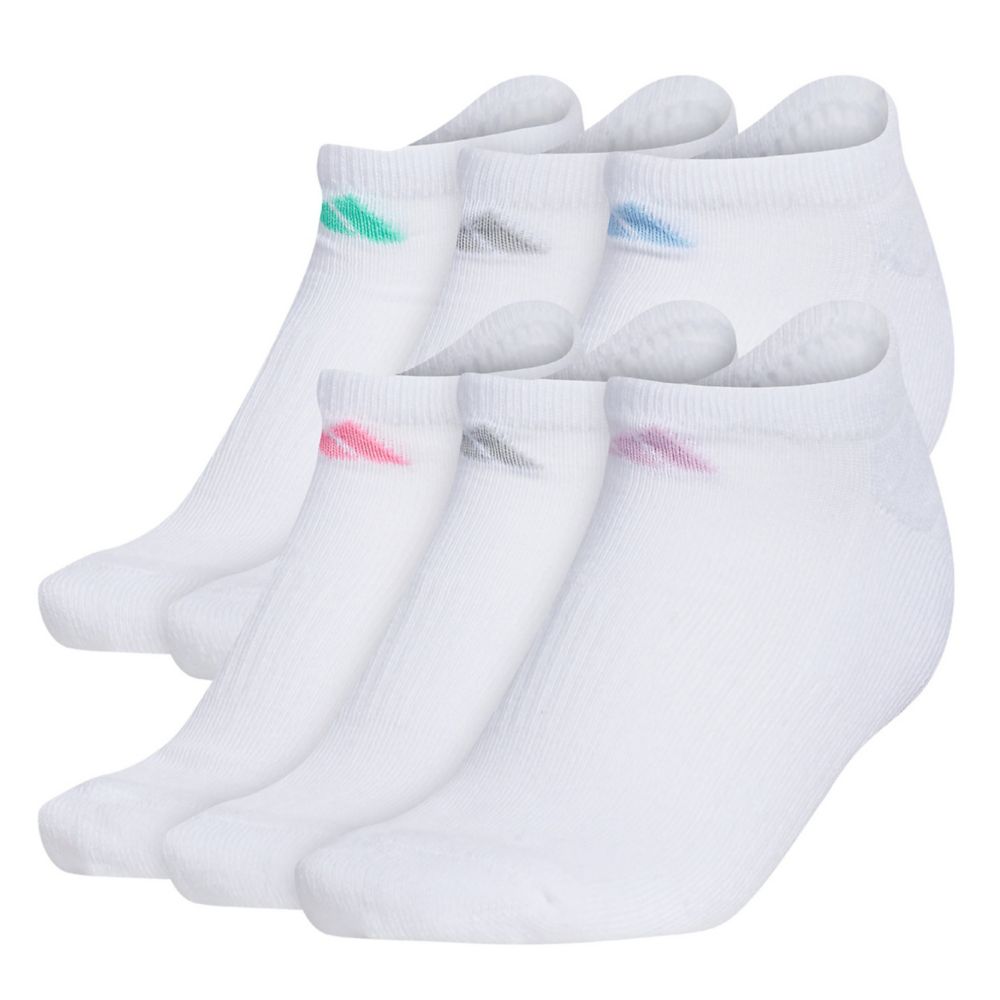 adidas Women's 6 Pack Athletic Cushioned Ankle Socks