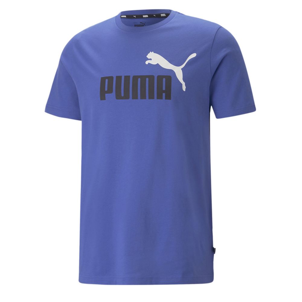 Black Mens Essential Colored Logo Room T-shirt | | Shoes Puma Rack