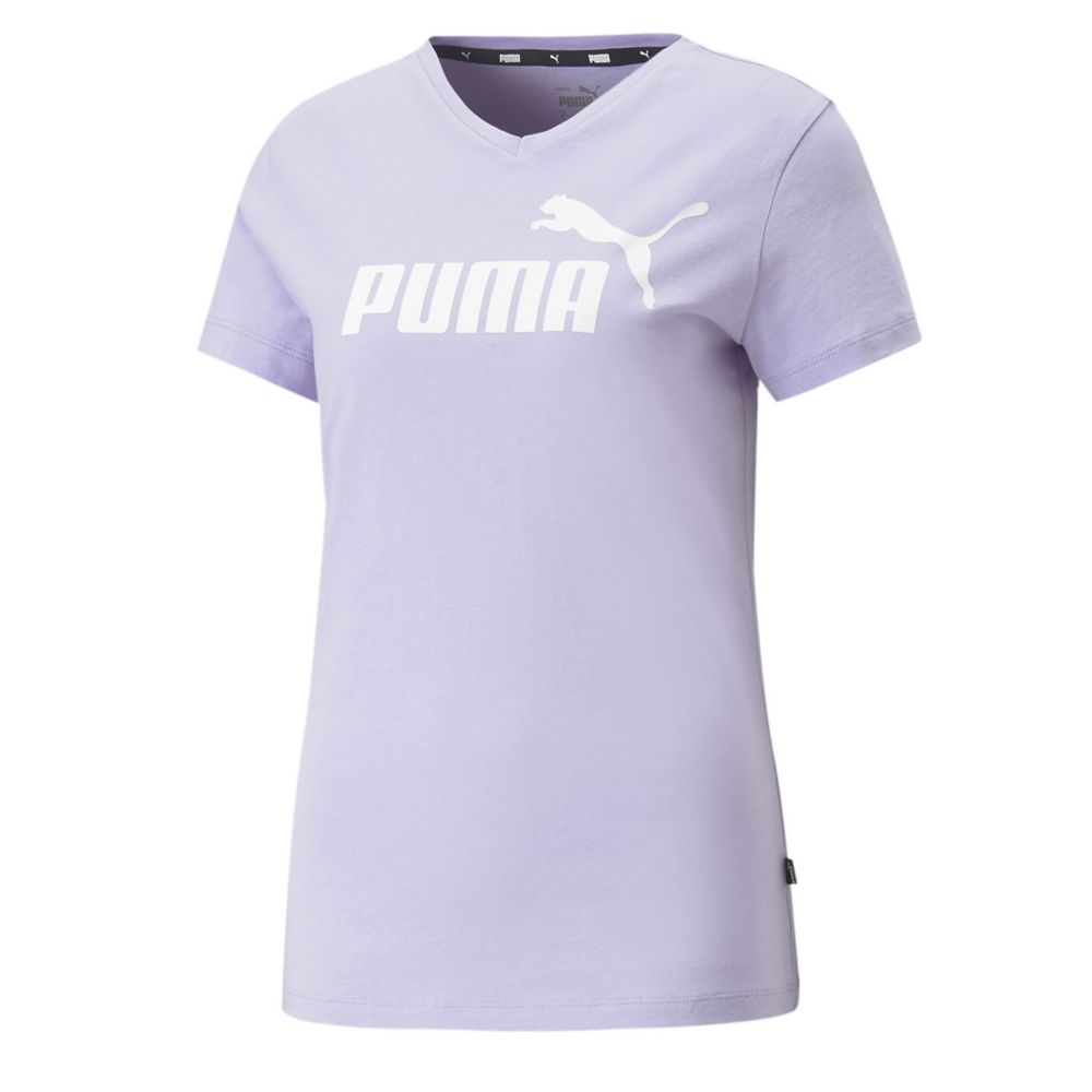 Lilac Womens Essential V neck T shirt Puma Rack Room Shoes