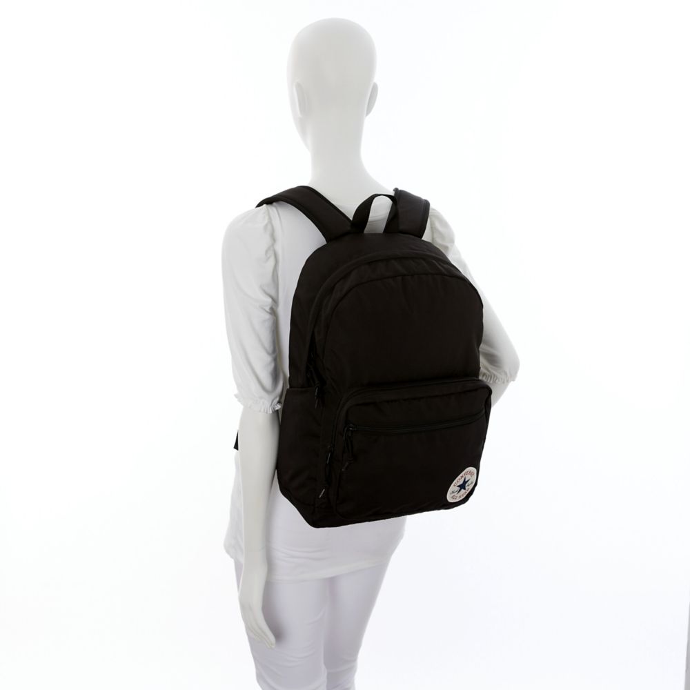 Black Converse Unisex Go 2 Patch Backpack Rack Room Shoes