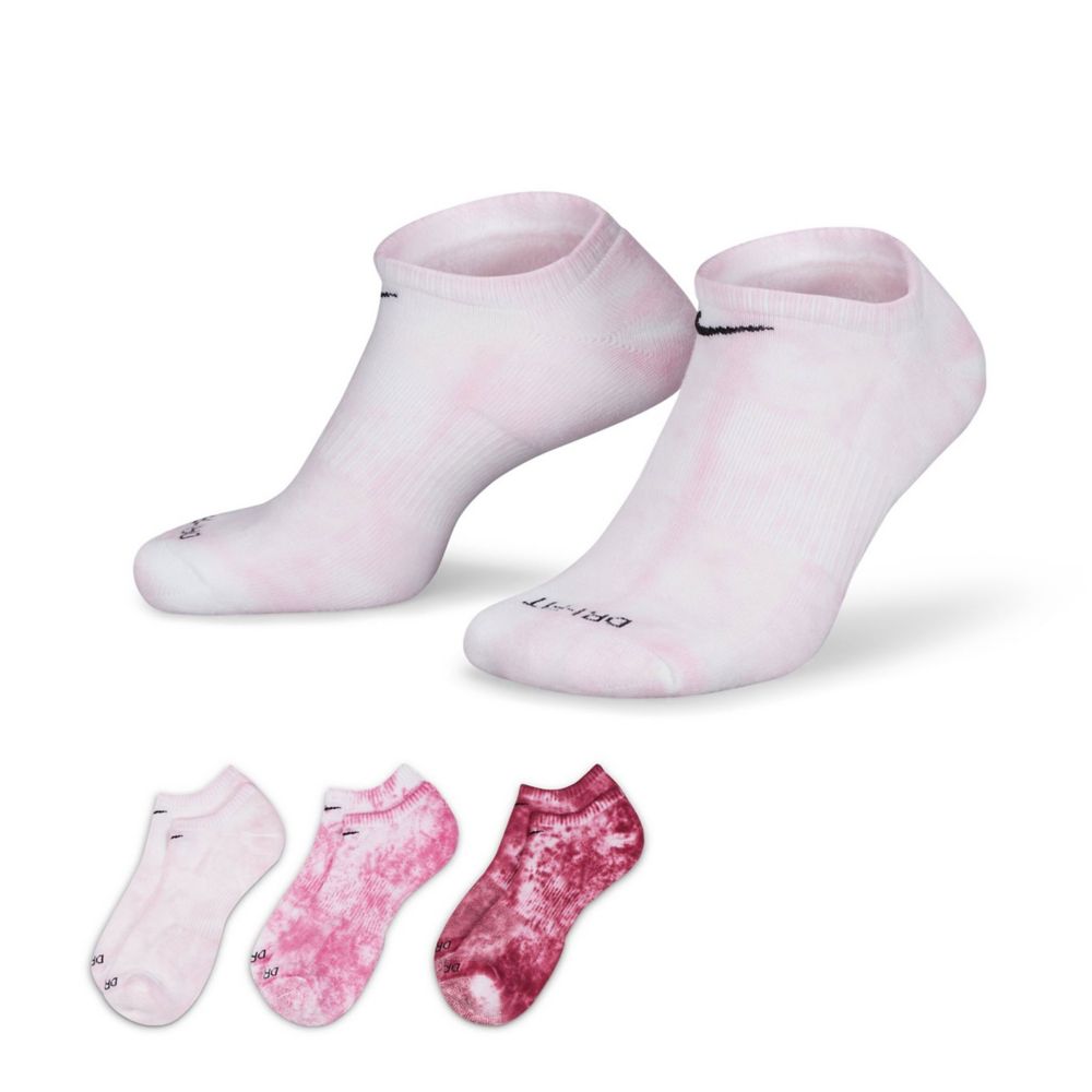GIRLS ESSENTIAL NO SHOW SOCKS 6 PAIRS - PINK