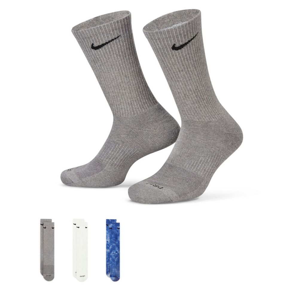 Assorted Mens Large Everyday Plus Crew Socks 3 Pairs | Nike | Rack Room ...