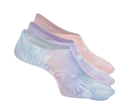 WOMENS MISTY FLORAL LINER SOCKS 3 PAIRS