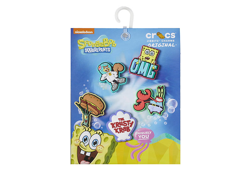 Assorted Crocs Spongebob 5 Pack Jibbitz | Accessories | Rack Shoes