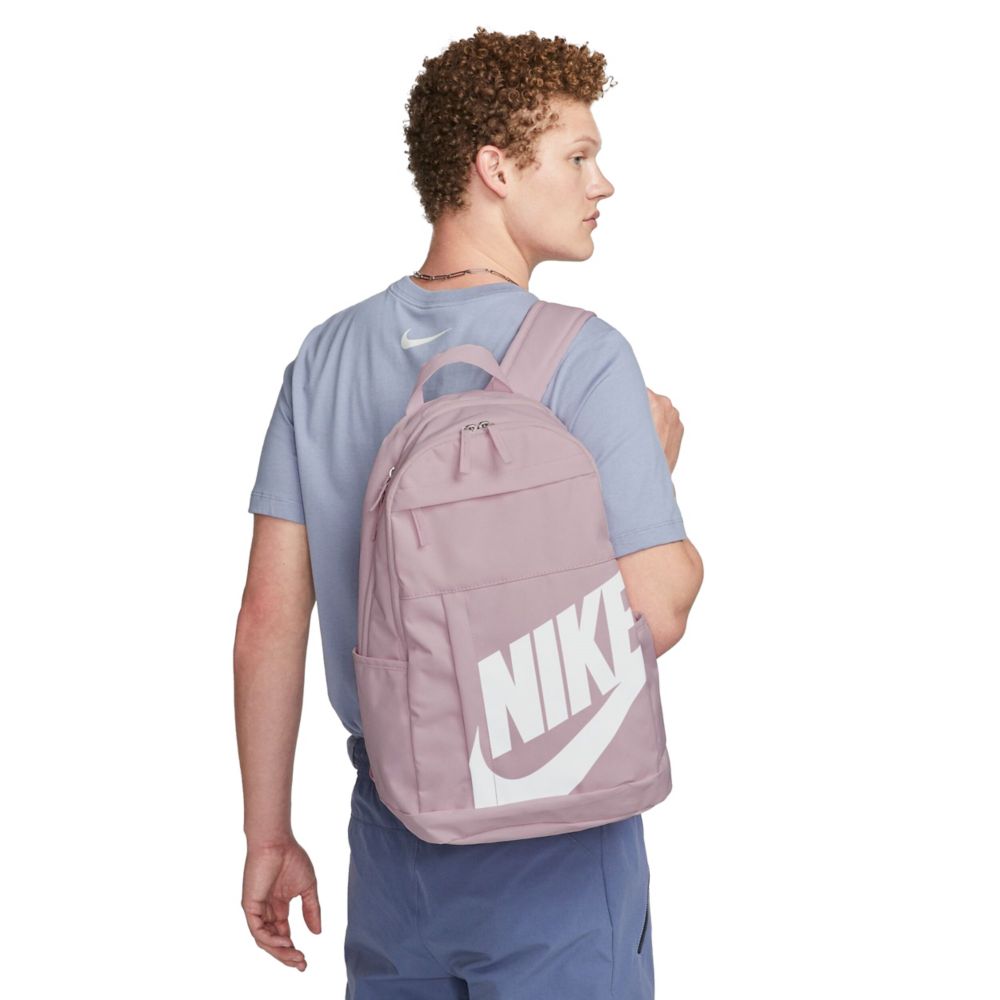 Grey and store pink nike backpack