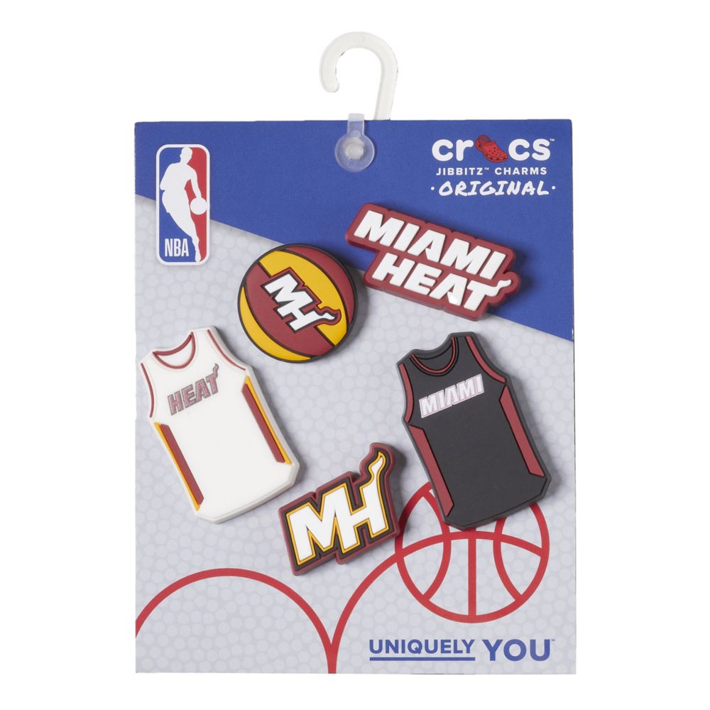 UNISEX MIAMI HEAT 5 PACK JIBBITZ