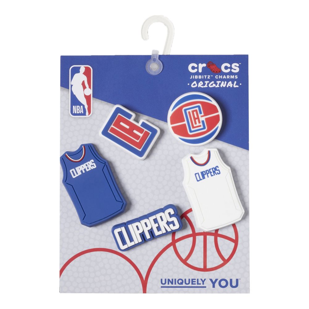 Assorted Unisex Los Angeles Clippers 5 Pack Jibbitz Crocs Rack Room