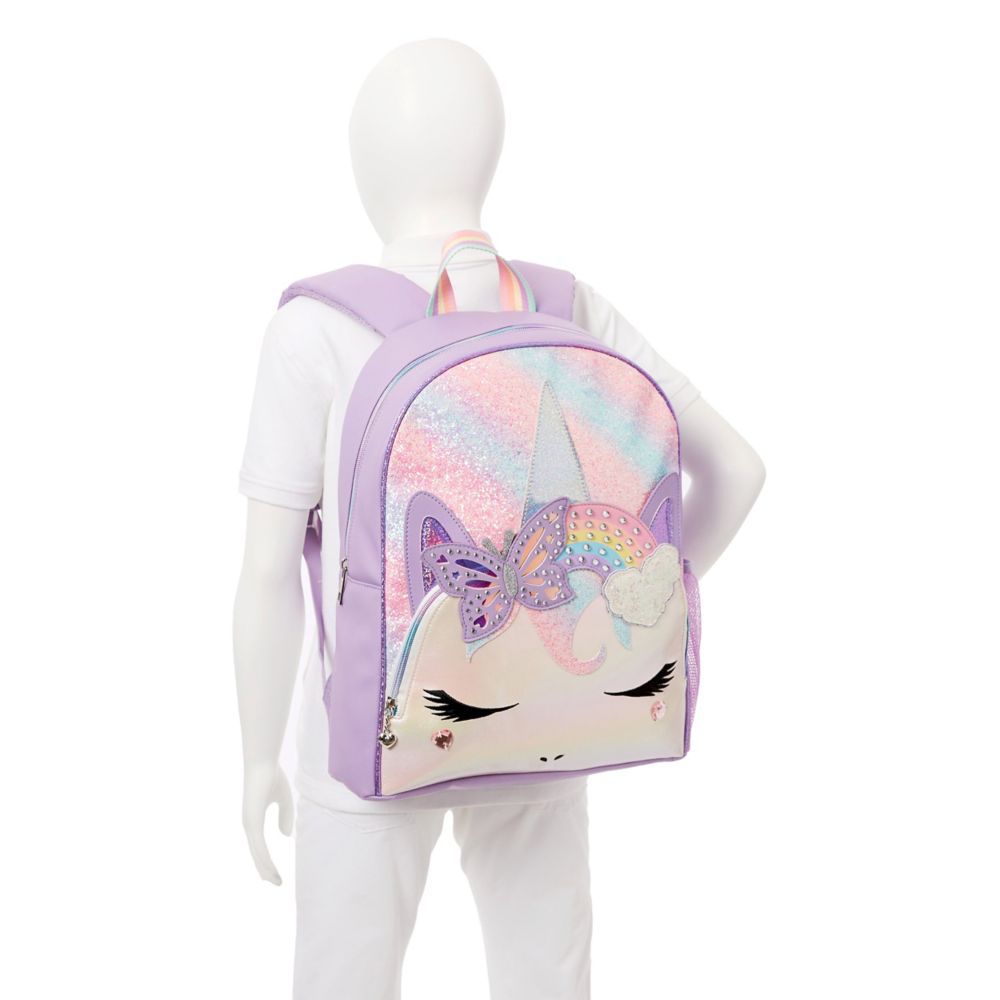 GIRLS UNICORN BUTTERFLY CROWN BACKPACK