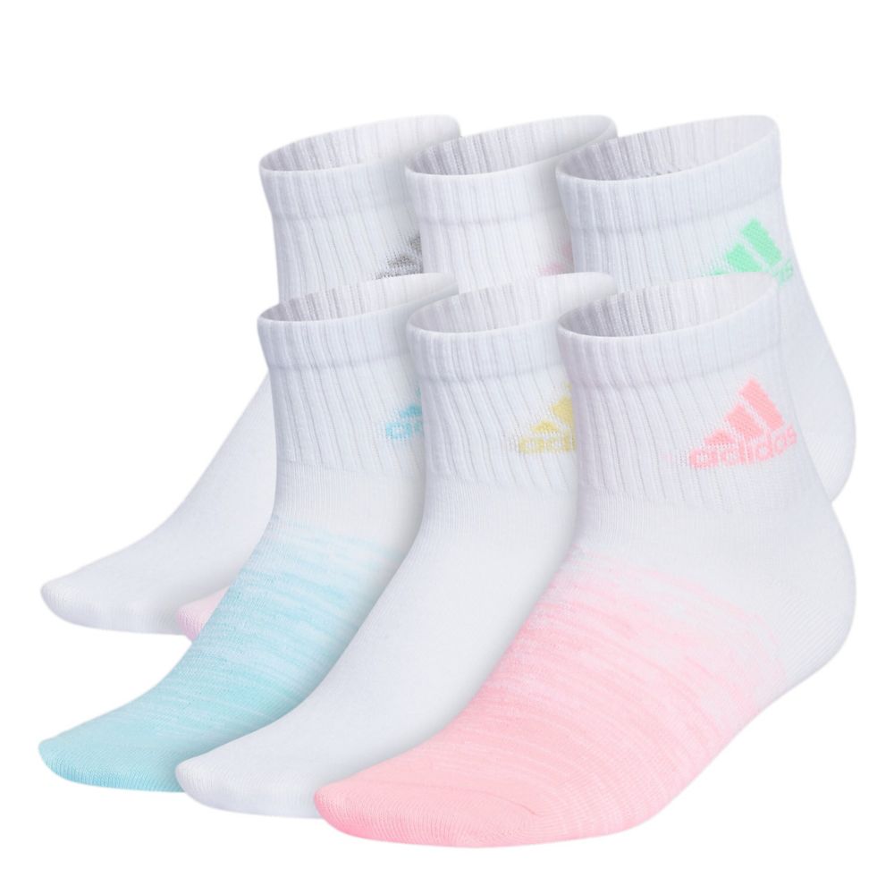 GIRLS SUPERLITE QUARTER SOCKS 6 PAIRS