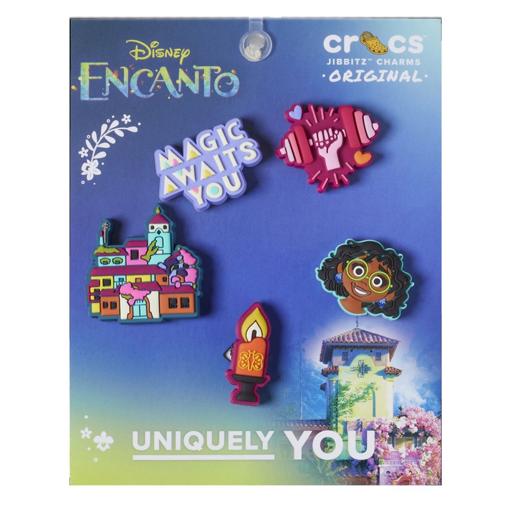 Assorted Crocs Unisex Encanto 5 Pack Jibbitz Rack Room Shoes