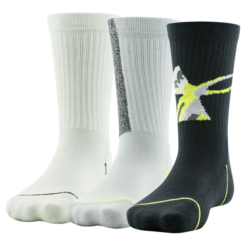 BOYS PHENOM CREW SOCKS 3 PAIRS