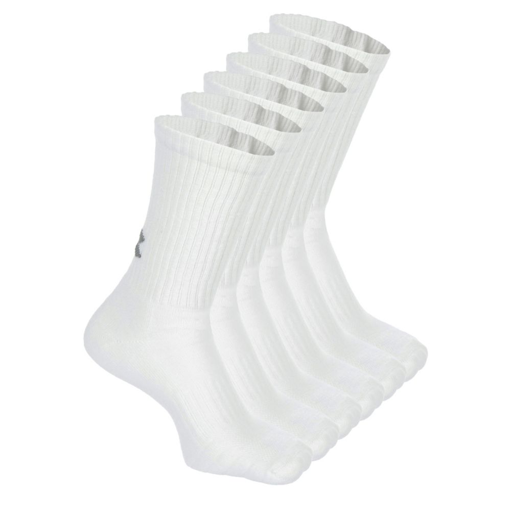 Under armour crew socks best sale 6 pack