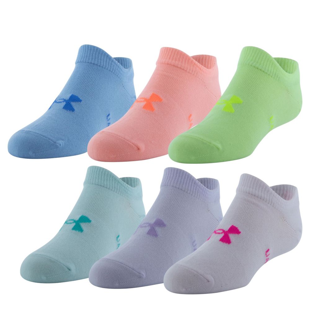 GIRLS ESSENTIAL NO SHOW SOCKS 6 PAIRS