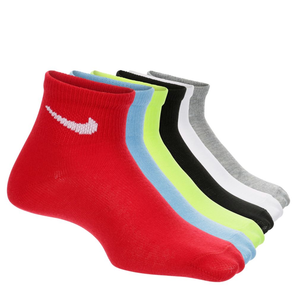 BOYS QUARTER SOCKS 6 PAIRS