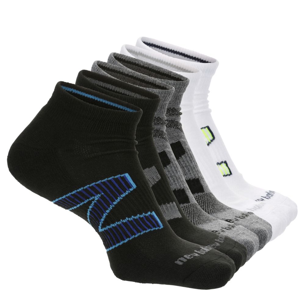 MENS ATHLETIC QUARTER SOCKS 6 PAIRS