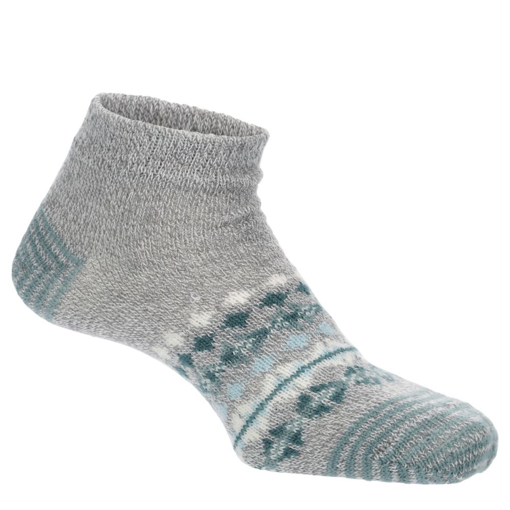Blue Womens Low Cut Mini Nordic Slipper Sock 1 Pair | Fireside | Rack ...