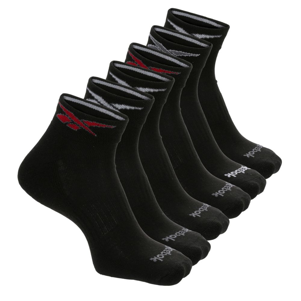 MENS QUARTER SOCKS 6 PAIRS