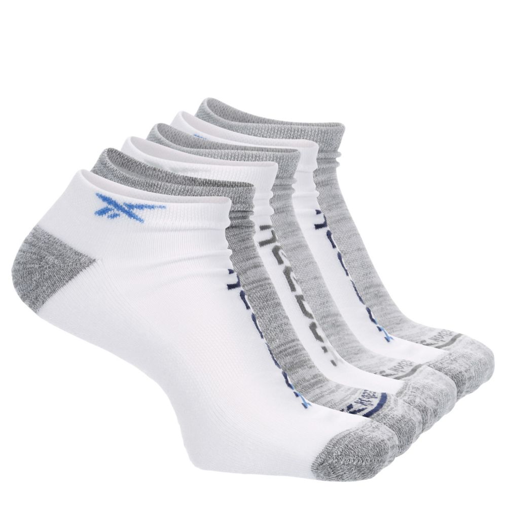 White Reebok Mens Low Cut Socks 6 Pairs Rack Room Shoes   US 01 906498 00