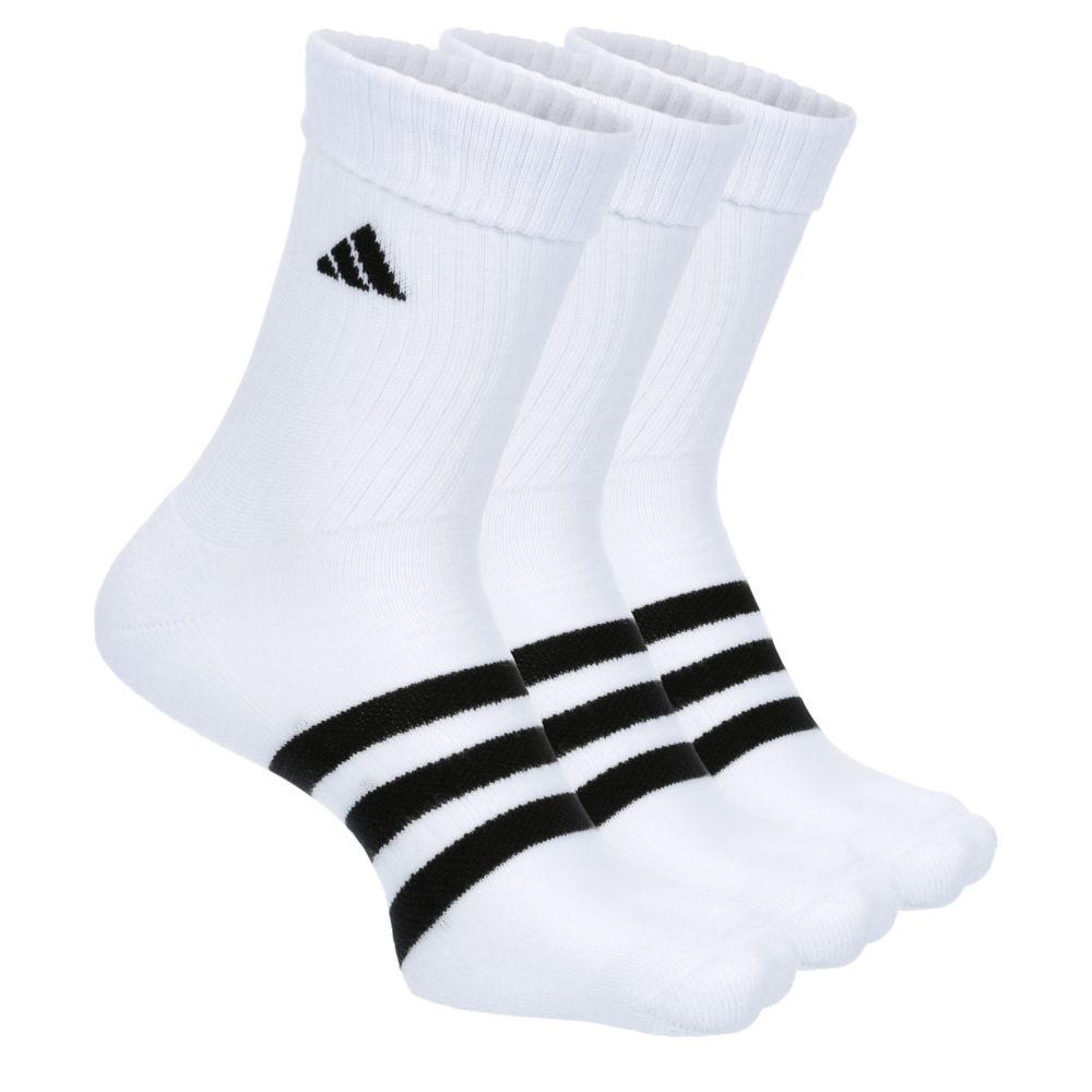 UNISEX MEDIUM ADAPTIVE CREW SOCKS 3 PAIRS