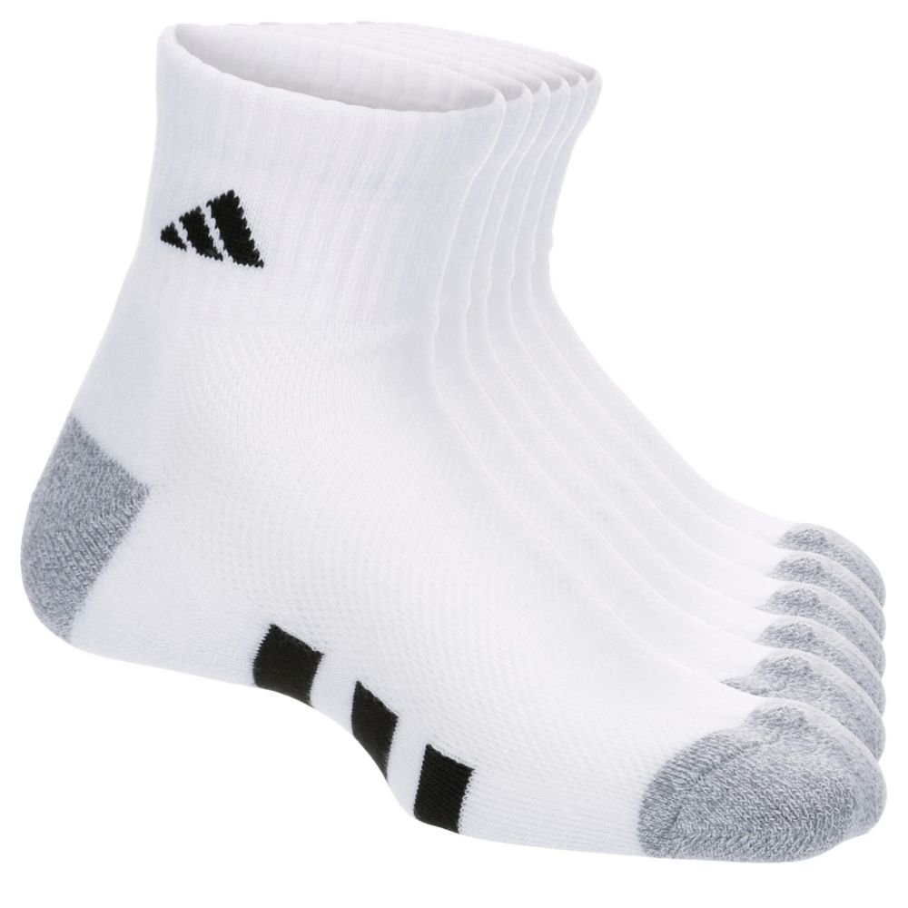 BOYS ATHLETIC CUSHIONED QUARTER SOCKS 6 PAIRS