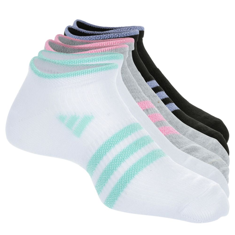 GIRLS SUPERLITE NO SHOW SOCKS 6 PAIRS