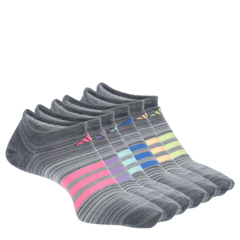 GIRLS SUPERLITE NO SHOW SOCKS 6 PAIRS