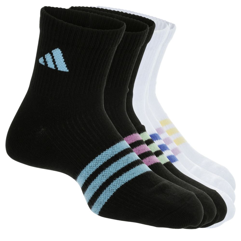 GIRLS SUPERLITE QUARTER SOCKS 6 PAIRS