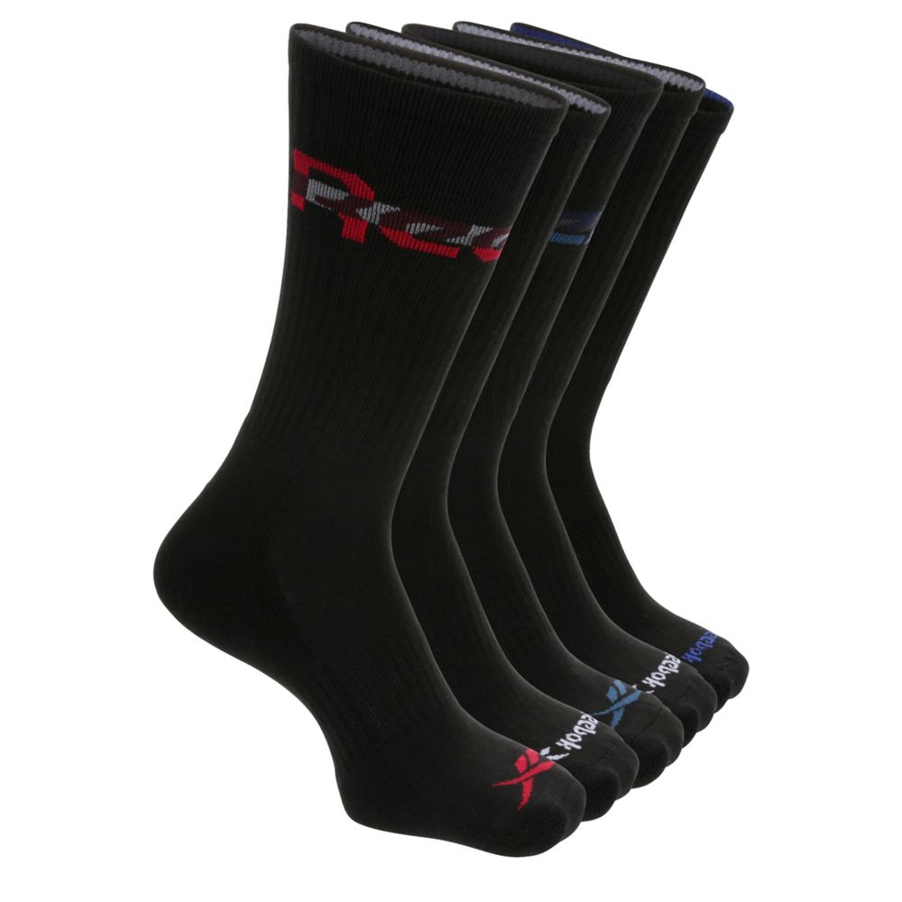 Mens Crew Socks 5 Pack - Black