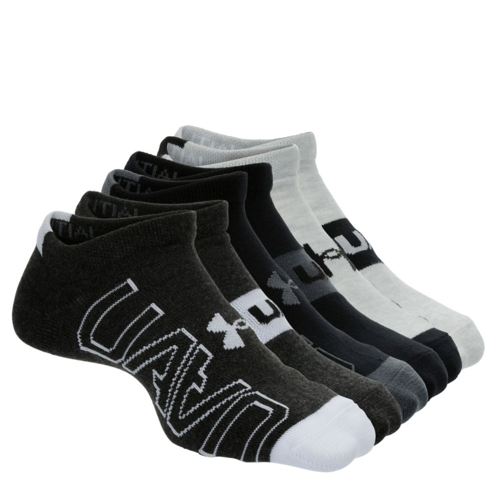 Under Armour Adult Elevated Performance No Show Socks 3-Pairs Shoe Mens  Womens 