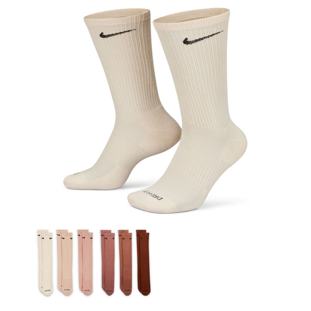 MENS LARGE EVERYDAY CUSHIONED CREW SOCKS 6 PAIRS