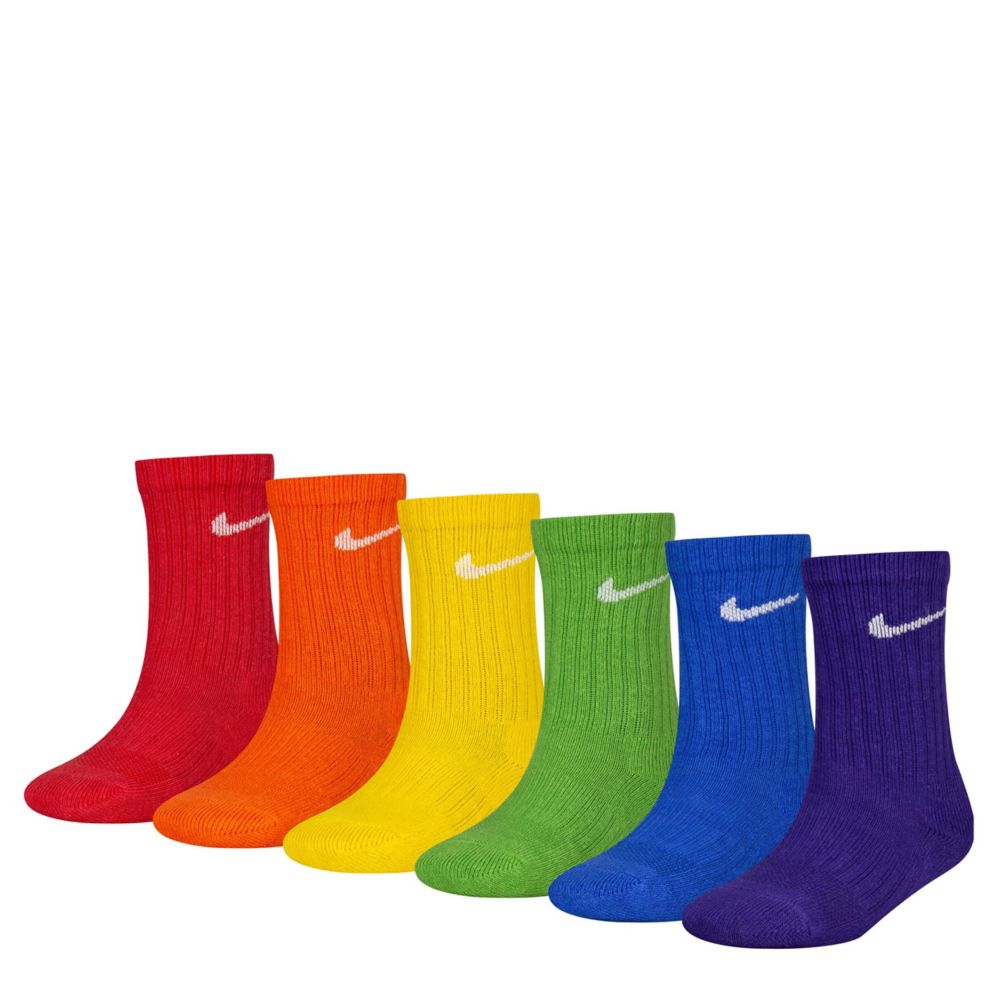 UNISEX 4-5 CREW SOCKS 6 PAIRS