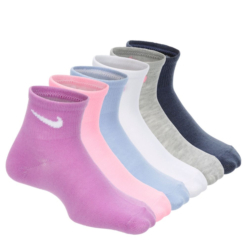 GIRLS 4-5 QUARTER SOCKS 6 PAIRS