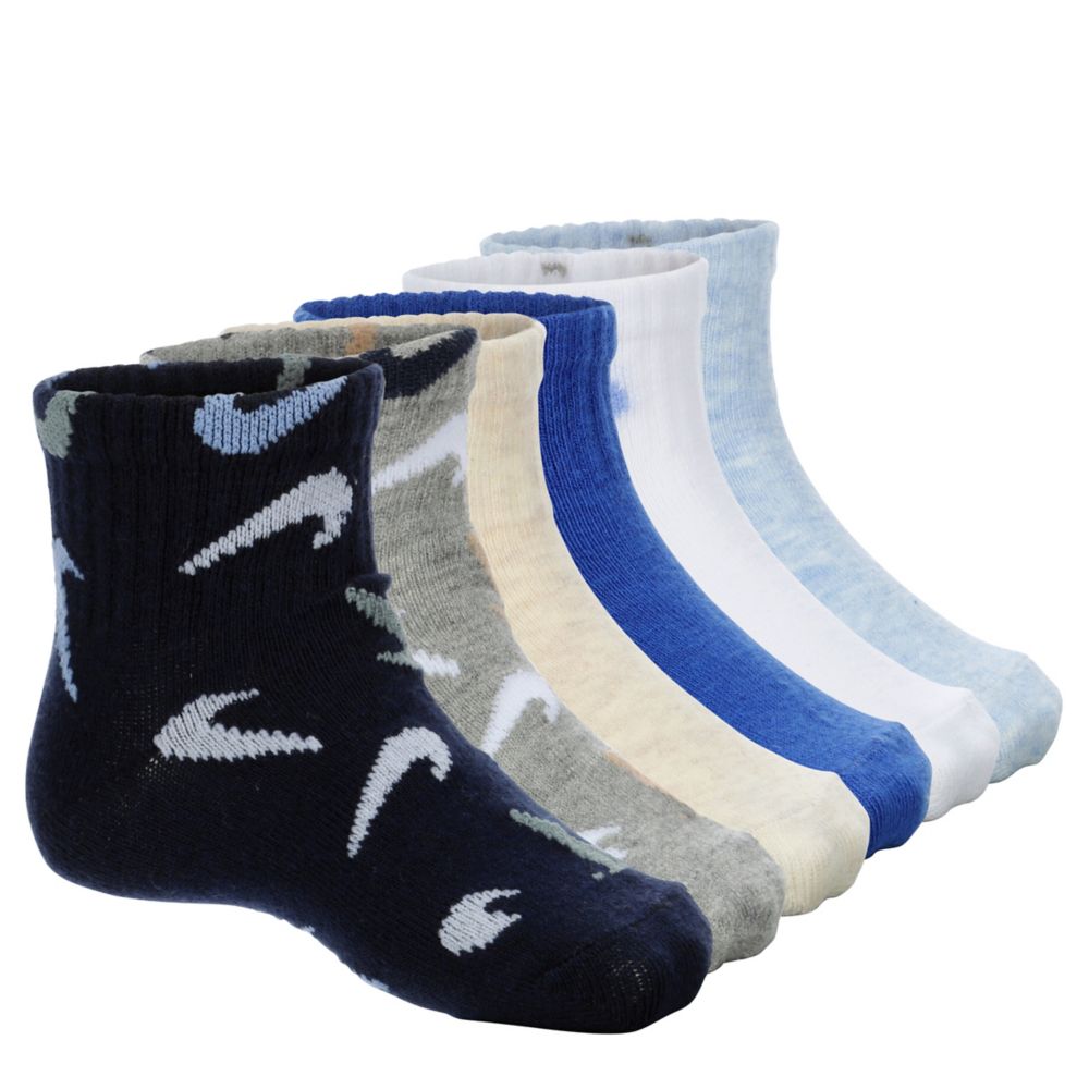 BOYS INFANT ANKLE SOCKS 6 PAIRS