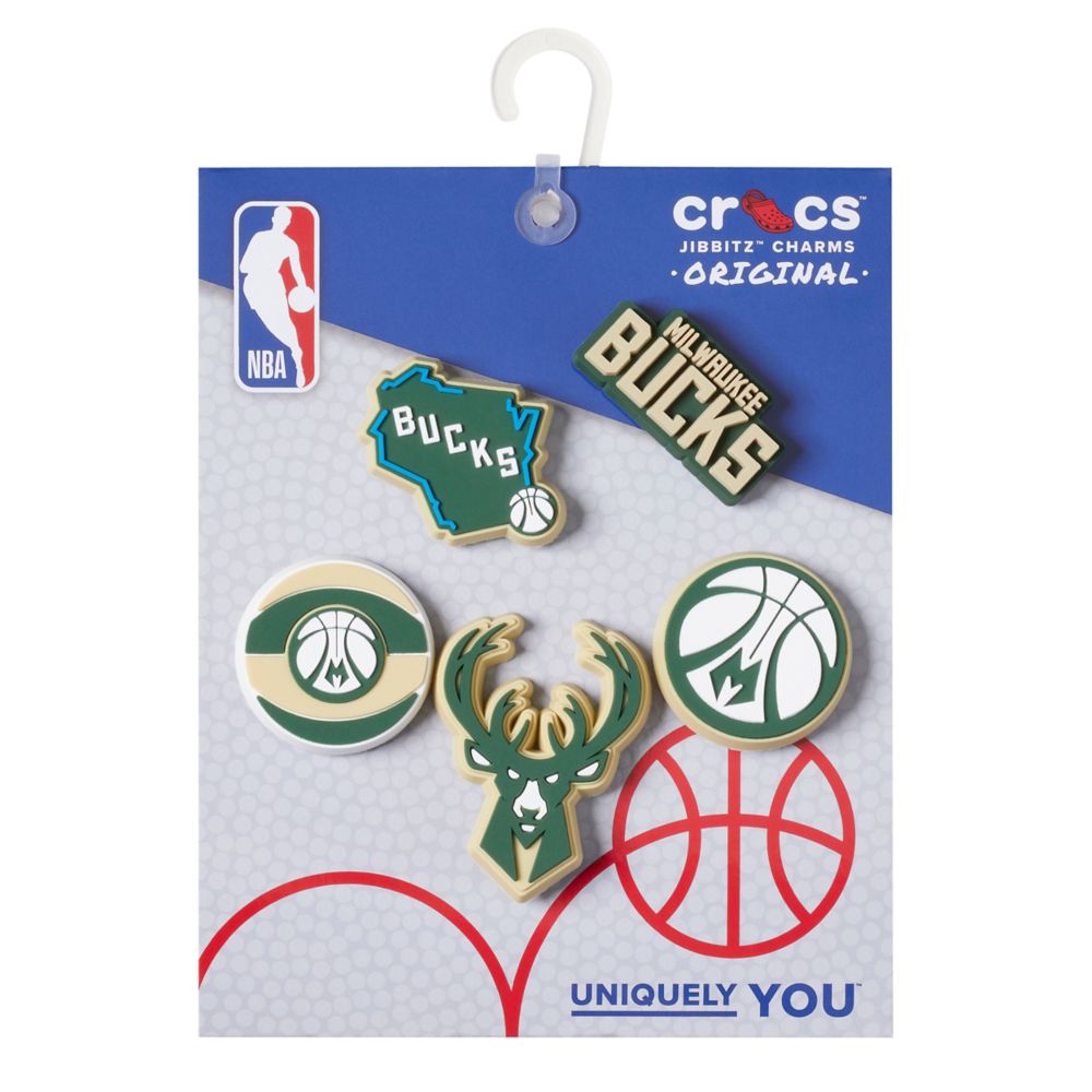 UNISEX NBA MILWAUKEE BUCKS 5 PACK JIBBITZ