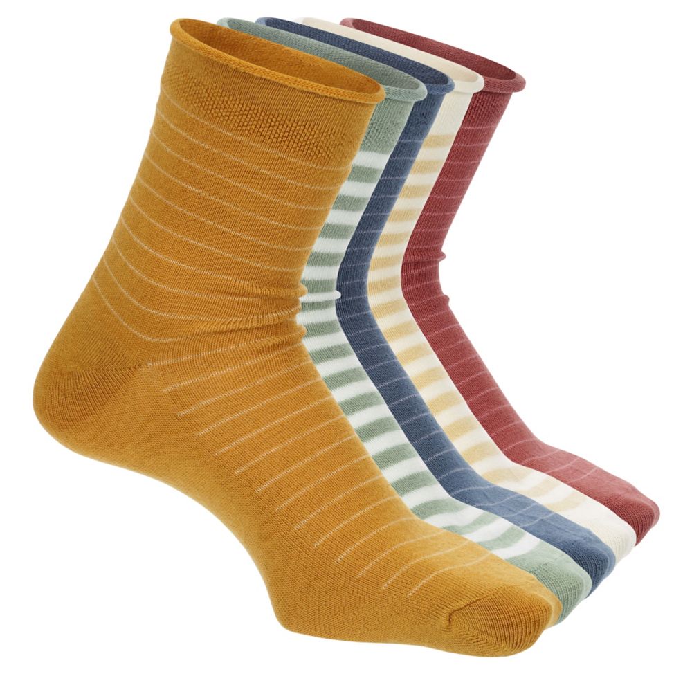Assorted Xappeal Womens Ribbed Quarter Socks 5 Pairs Rack Room Shoes
