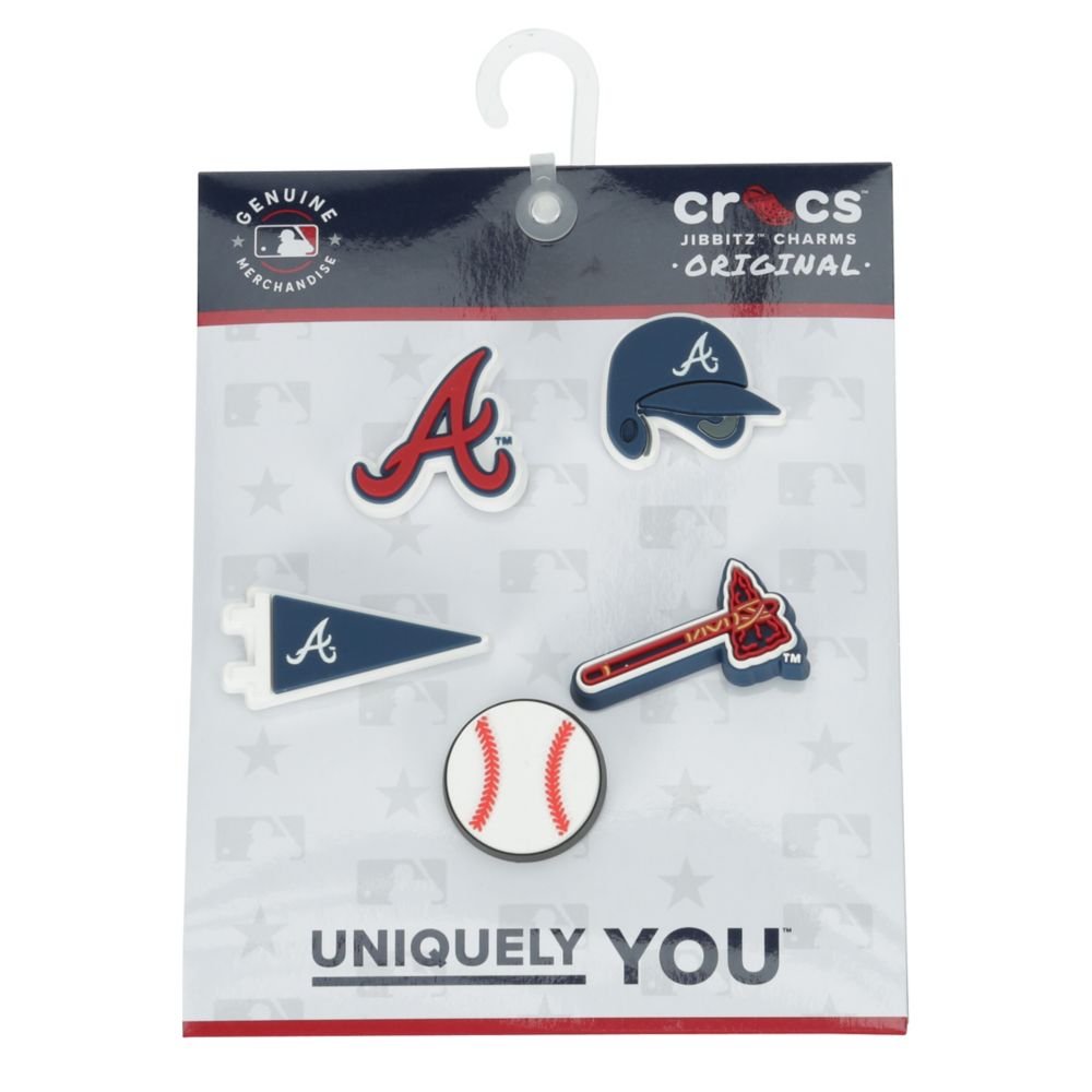 Assorted Crocs Unisex Mlb Atlanta Braves 5 Pack Jibbitz Rack Room Shoes