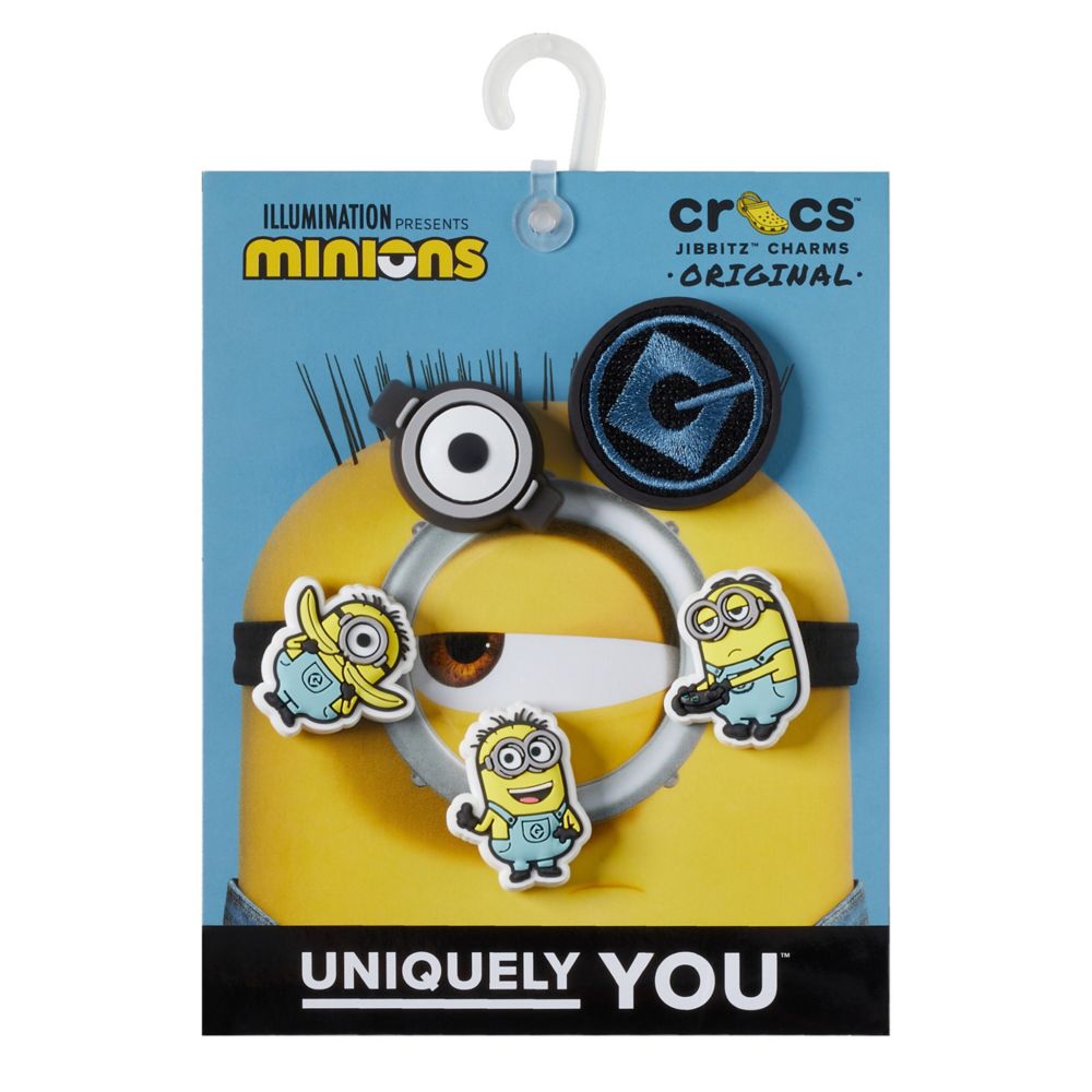 UNISEX MINIONS 5 PACK JIBBITZ