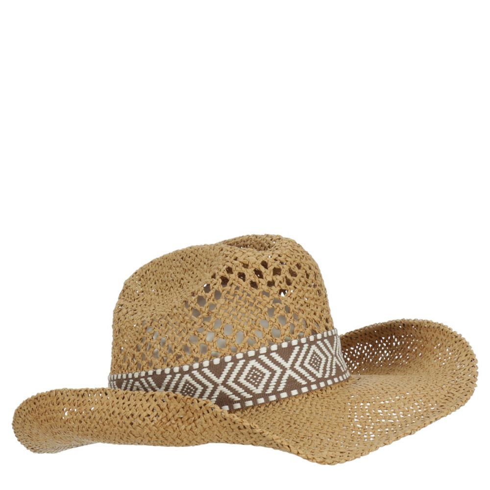 UNISEX PAPERSTRAW WESTERN HAT WITH 3.5 INCH BRIM