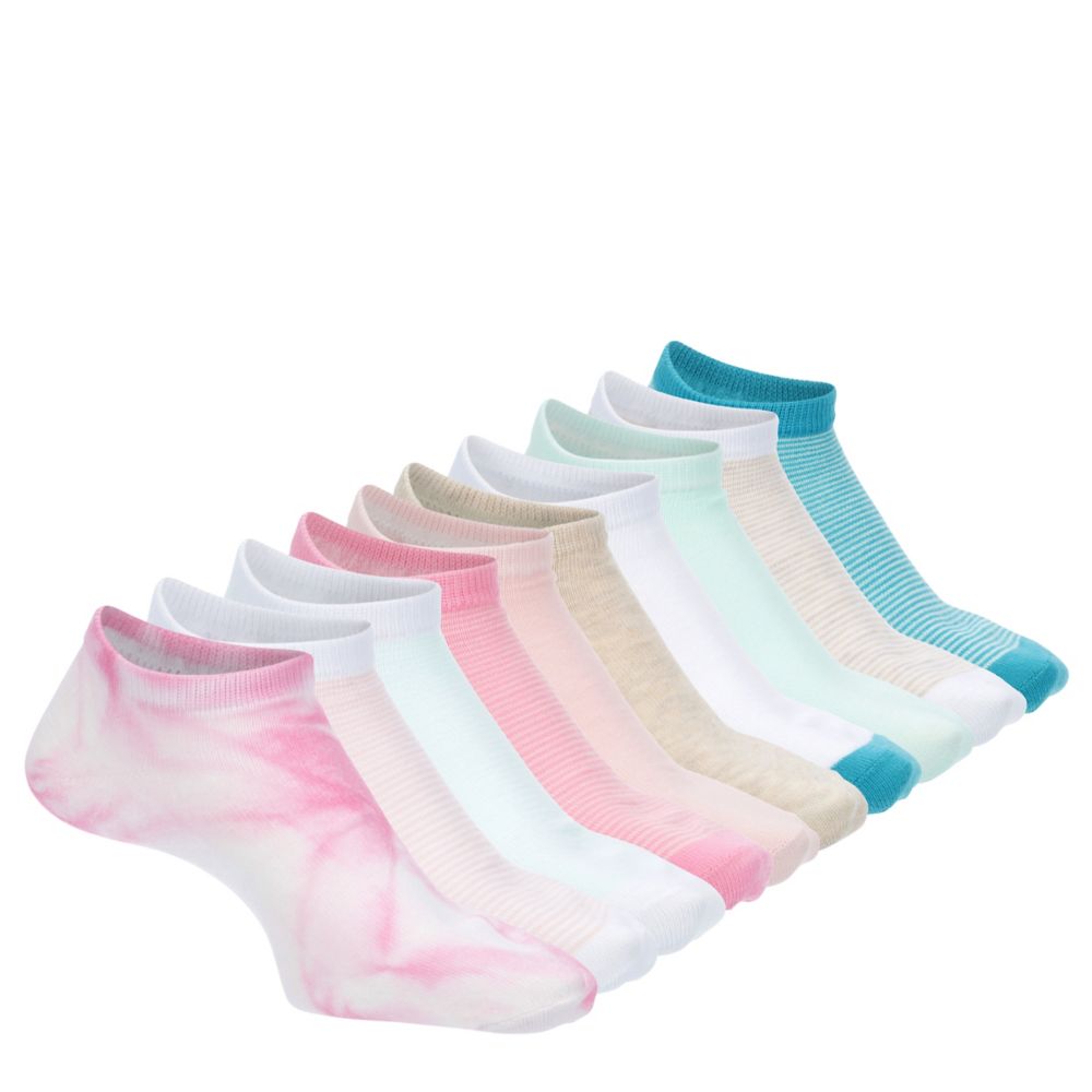 WOMENS NO SHOW SOCKS 10 PAIRS